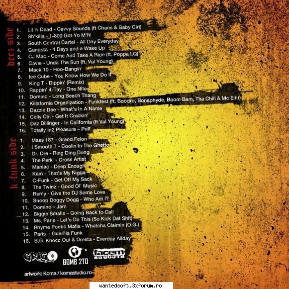 back cd k-funk & deez present vol. 1 mixed by grigo-2010